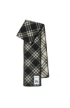 Burberry Vintage Check Wool Scarf In Black