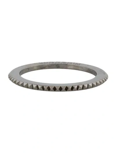 Pre-owned Burberry Narrow Prorsum Studded Bangle Bracelet, 8" In Multi