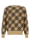Burberry Cashmere Crewneck Sweater In Natural