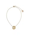 Burberry Nautical Knot B Pendant Necklace In Gold