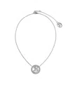 Burberry Nautical Knot B Pendant Necklace In Silver