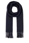 Burberry Navy Blue Cashmere Reversible Scarf