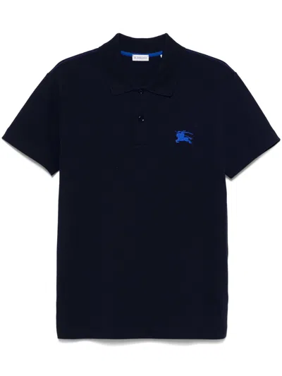 Burberry Navy Blue Equestrian Knight Polo
