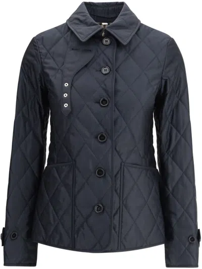 Burberry Navy Blue Fernleigh Jacket