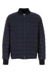 Burberry Dalham Down Jacket With Ekd Patch In Blue