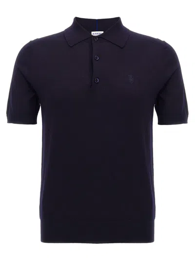 BURBERRY NAVY BLUE POLO SHIRT