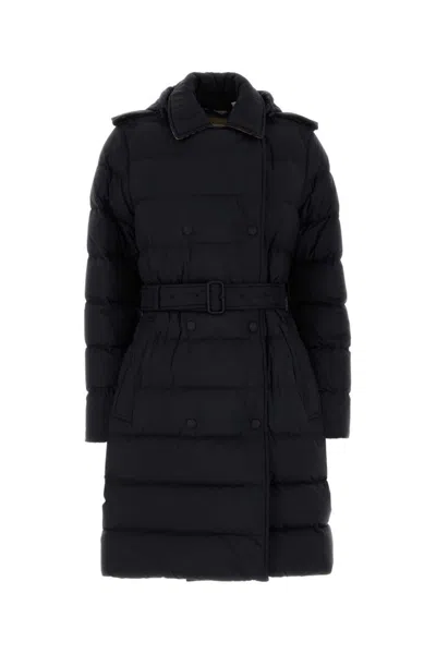 BURBERRY NAVY BLUE QUILTED JACKET