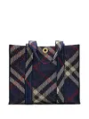 Burberry Mini Check Knitted Tote Bag