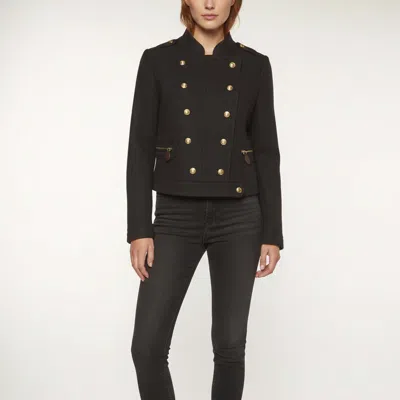 Pre-owned Burberry Navy Blue Wool Blend Double Breasted Rayneton Military Jacket S