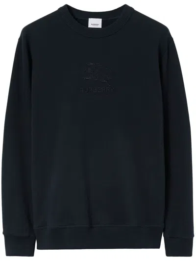 Burberry Navy Cotton Sweatshirt For Men