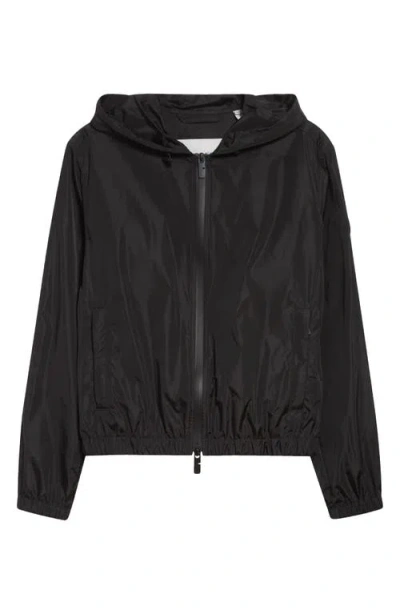 Burberry Nelson Knight Stamp Hooded Jacket In Black