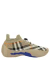 Burberry 'checkered Knit Neptune Sne In Beige