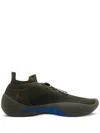 Burberry Check Knit Neptune Sneakers In Grün