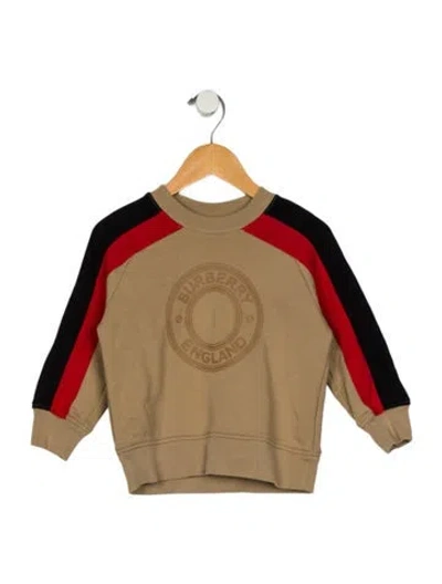 Pre-owned Burberry Babies' Neutral And Red And Black Patterned Sweater
