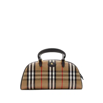 BURBERRY NEUTRAL BLACK TOTE BAGS