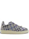 BURBERRY NEUTRAL BOX CHEQUERED SNEAKERS