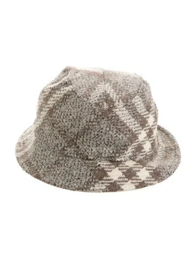 Pre-owned Burberry Neutral Bucket Hat Size S W/tags