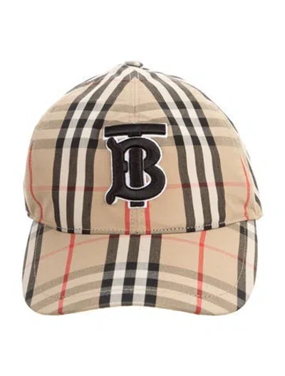 Pre-owned Burberry Neutral Embroidered Cap W/tags