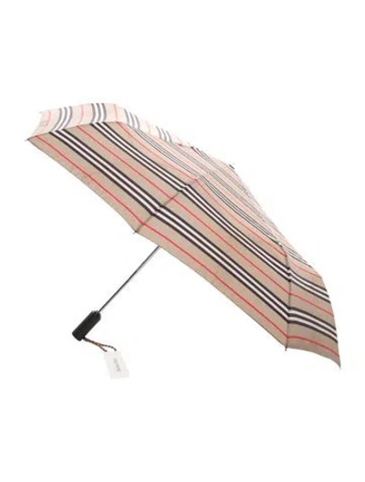Pre-owned Burberry Neutral Patterned Umbrella