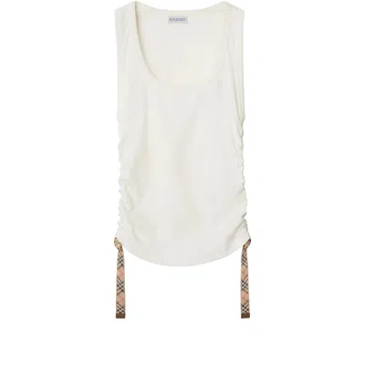 BURBERRY NEUTRAL T SHIRTS
