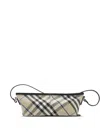 Burberry Vintage Check-pattern Zipped Shoulder Bag In Neutrals
