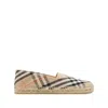 Burberry Women Beige Canvas Espadrilles In Animal Print