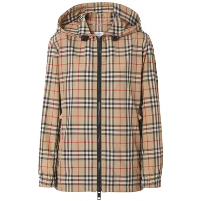 BURBERRY BURBERRY NEUTRALS JACKETS - BOMBER JACKETS WOMEN