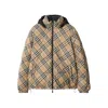 Burberry Reversible Check Puffer Jacket In Brown