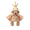 Burberry Wool-cashmere Thomas Bear Keychain In Brown