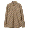 Burberry Vintage Check Long-sleeved Shirt In Neutral