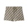 Burberry Vintage Check Shorts In White