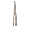 Burberry Check Silk Tie In Brown