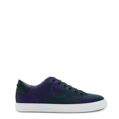 Burberry New Albridge Checked Lace-up Sneakers