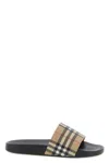 Burberry Men Slippers With Vintage Check Printed Pattern In Multi