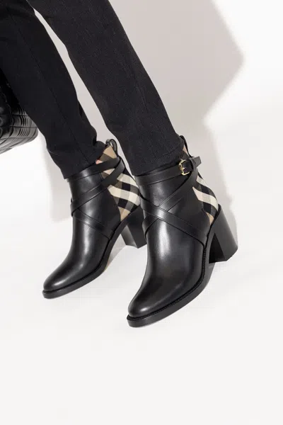 BURBERRY BURBERRY ‘NEW PRYLE’ HEELED ANKLE BOOTS
