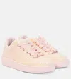 Burberry Embroidered Fabric Box Sneakers For Women In Cameo Ip Check