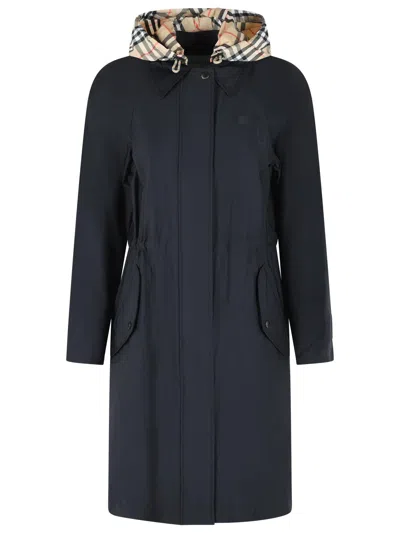 Burberry 'newbury' Black Polyamide Blend Parka Women