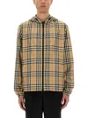 Burberry Printed Polyester Reversible Jacket In Neutral