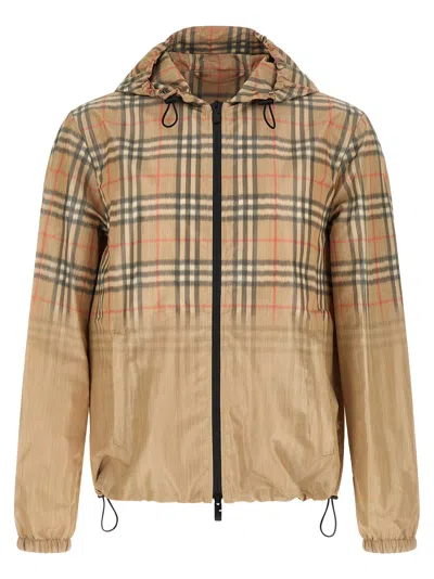 Burberry Newport Windbreaker In Brown