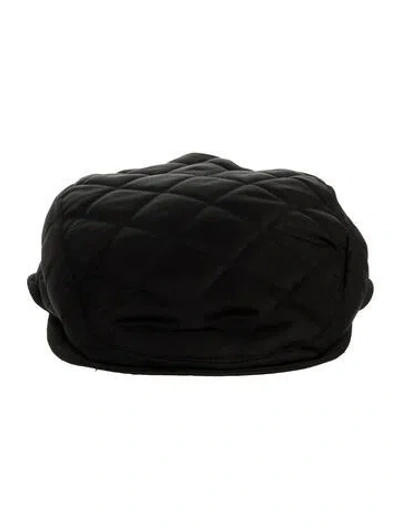 Pre-owned Burberry Newsboy Cap In Black