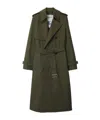 Burberry Long Castleford Trench Coat In Green