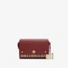 Burberry Note Bag In Burgundy