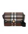 Burberry Note Check Crossbody Bag In Multicolor
