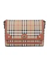 Burberry 'shoulder Bag With Check Pattern Notes In Nude