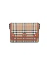 Burberry 'shoulder Bag With Check Pattern Notes In Beige