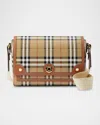 Burberry Medium Note Coated Canvas Crossbody Bag In Briar Brown