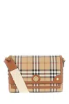 Burberry Women Embroidered Fabric Note Crossbody Bag In Brown