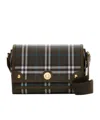 Burberry Checkered Crossbody Bag In Black