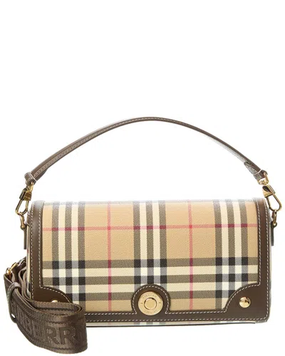 Burberry Note Tote Bag In Military