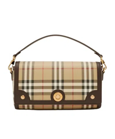 Burberry Note Tote Bag In Military